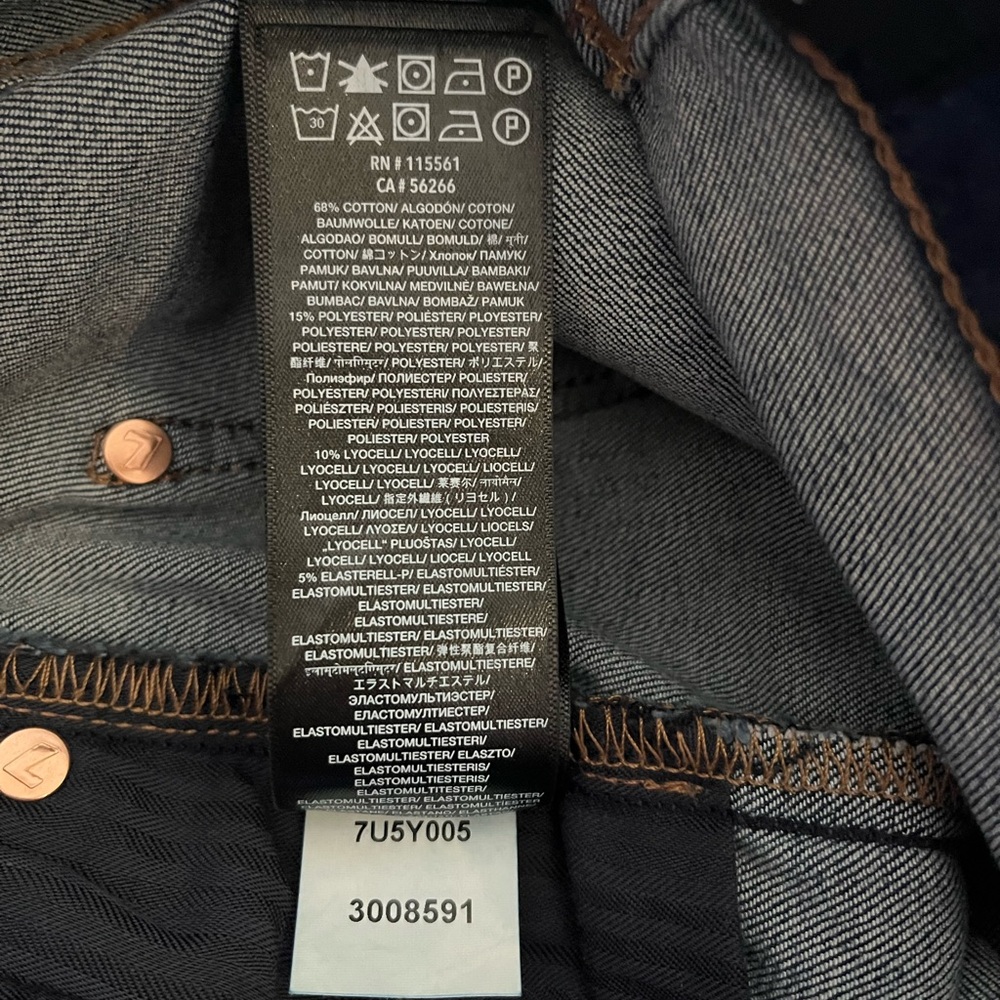 7 FOR ALL MANKIND DOJO Original Trouser Jeans 26 Wash XRT- SEE DESCRIPTION - Picture 9 of 15